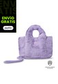 Bolso De Peluche Para Niña Fluffy Morado de Totto