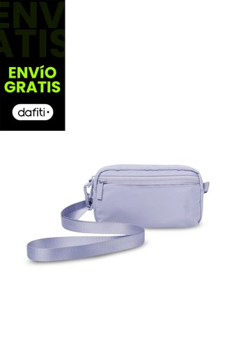Bolso Para Mujer Bombo Tipo Crossbody Pequeño Morado Totto