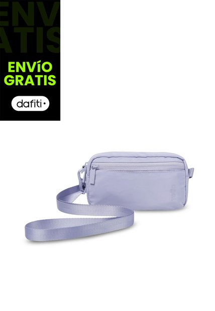 Bolso Para Mujer Bombo Tipo Crossbody Pequeño Morado