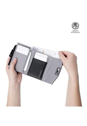 Billetera Para Mujer Smooth Ney Con RFID Blocker Negra