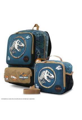 Lonchera Térmica Para Niño Jurassic World Territory Grande Azul