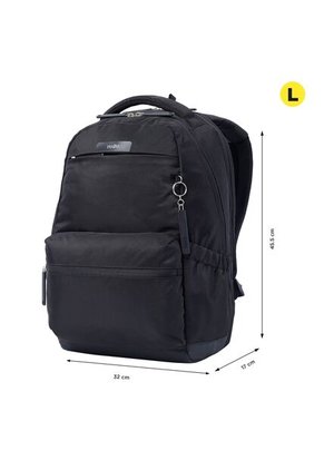 Morral Universitario Porta PC 16" Comfort Negro Mujer Ergonómico  +  Anti Impacto