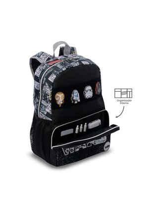 Morral Para Niño Star Wars Jedi Mediano Negro