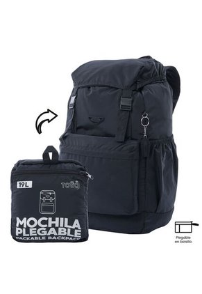 Mochila Plegable Liviana Collapse Grande Azul