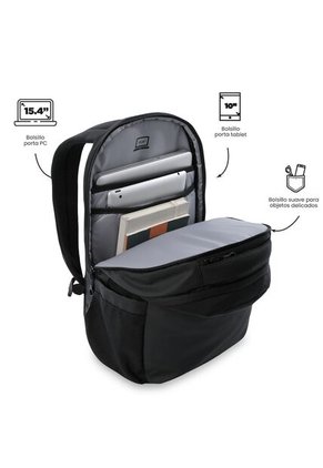 Morral Universitario Steif Ino Porta PC 15.4" Negro Unisex