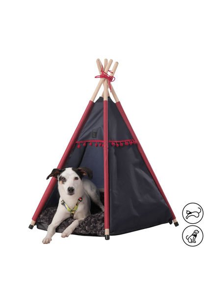 Teepee Para Mascota Charlie Azul
