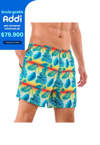 Pantalón Estampada Lown Hombre Azul Totto