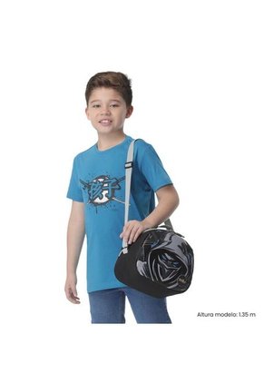 Lonchera Térmica Para Niño Hanzo Mediano Negra