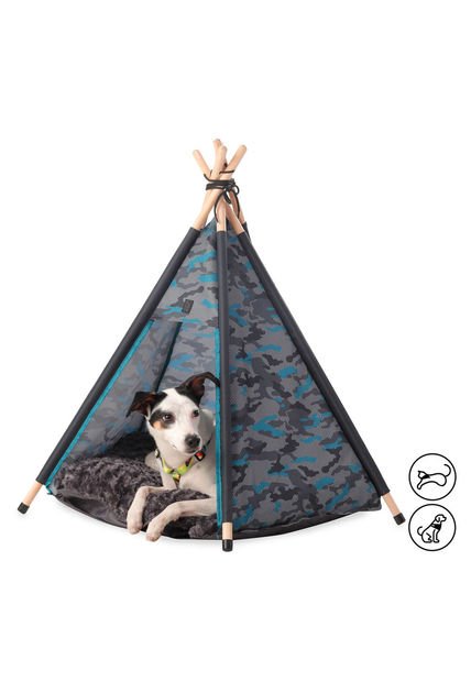 Teepee Para Mascota Charlie Gris