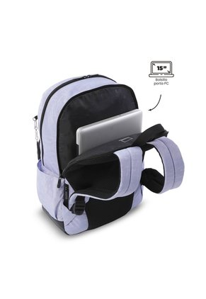 Morral Universitario Tocaxu Plus Porta PC 15" Morado Mujer
