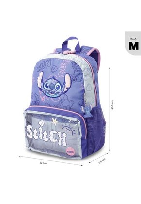 Morral Para Niña Stitch On The Beach Mediana Azul