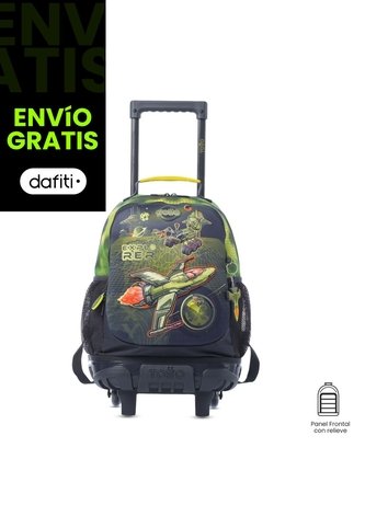 Maleta Para Niño Con Ruedas Explorer Ship Mediano Verde Totto