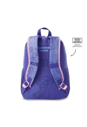 Morral Para Niña Stitch On The Beach Mediana Azul