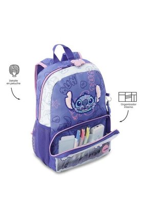 Morral Para Niña Stitch On The Beach Mediana Azul