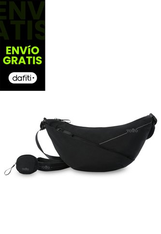 Bolso Para Mujer Suzuka Tipo Crossbody Pequeño Negro Totto