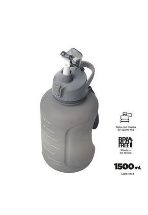 Botilito De Agua Motivación 1500 Ml Gris