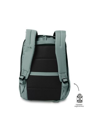 Morral Antirrobo Porta PC 14" Twill Verde Mujer
