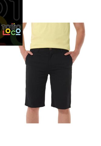 Bermuda Para Hombre Chloto Negra Totto