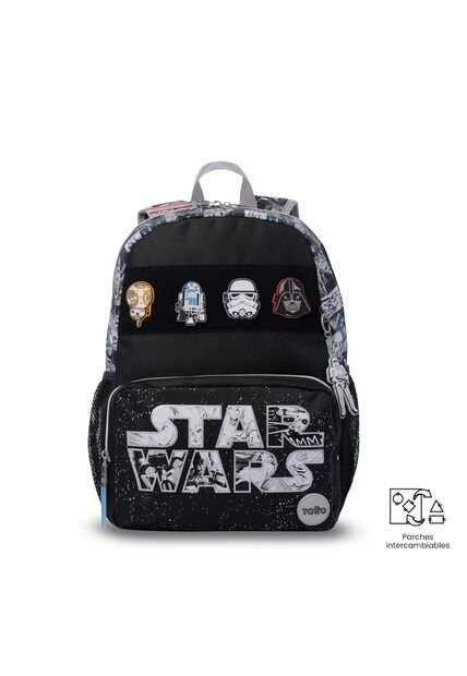 Morral Para Niño Star Wars Jedi Mediano Negro