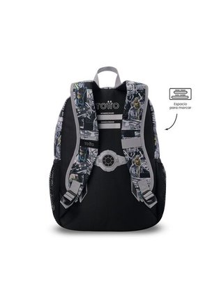 Morral Para Niño Star Wars Jedi Mediano Negro