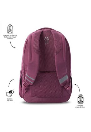 Morral Universitario Porta PC 15.4" Indo Rosado Rose Mujer