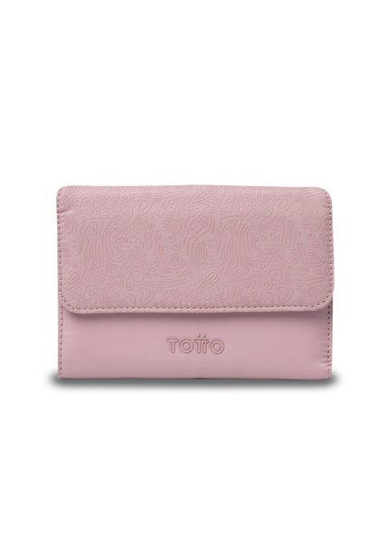 Billetera Mujer Montana Mediana Con RFID Blocker Rosada