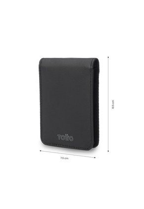 Billetera Hombre Wood Pequeña Con RFID Blocker Negra