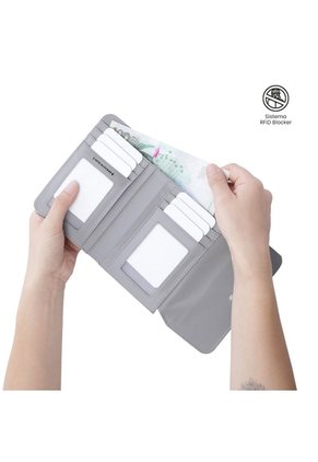 Billetera Mujer Montana Mediana Con RFID Blocker Rosada
