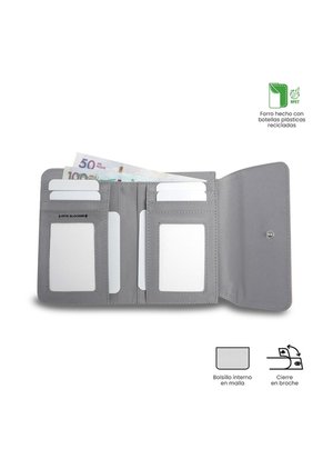 Billetera Mujer Montana Mediana Con RFID Blocker Rosada