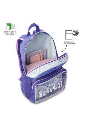 Morral Para Niña Stitch On The Beach Mediana Azul