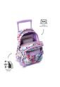 Morral Escolar Con Ruedas Para Niña Renglón Grande Blanco de Totto