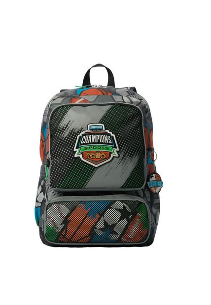 Morral Para Niño Multisport Mediano Gris