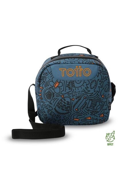 Lonchera Térmica Para Hombre Borrador Mediano Azul