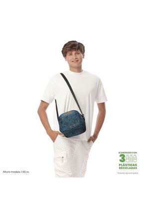 Lonchera Térmica Para Hombre Borrador Mediano Azul