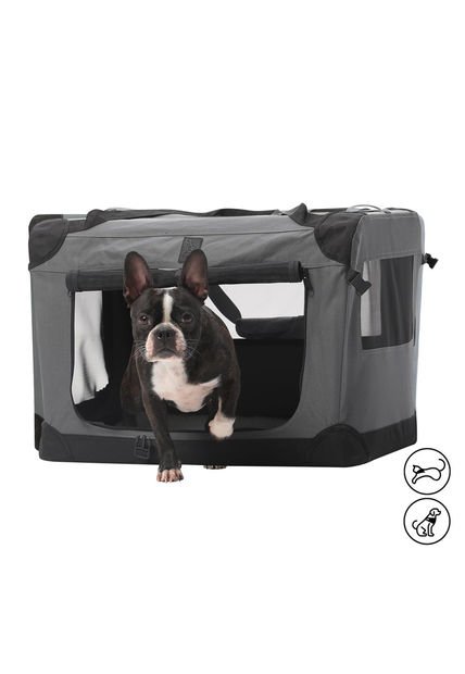 Guacal Para Perro Pequeño Doggy Xs Gris