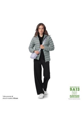 Chaqueta Acolchada Para Mujer Colorfull Pro Verde
