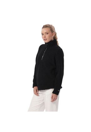Buzo Con Cremallera Para Mujer Shorel Pullover Negro
