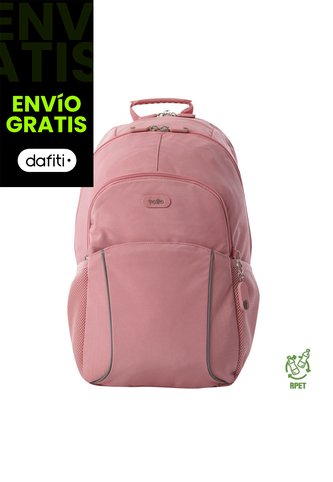 Morral Mochila Para Mujer Porta Pc Rosa Claro Cambri Totto Totto