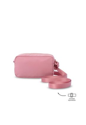 Bolso Para Mujer Bombo Tipo Crossbody Pequeño Rosado
