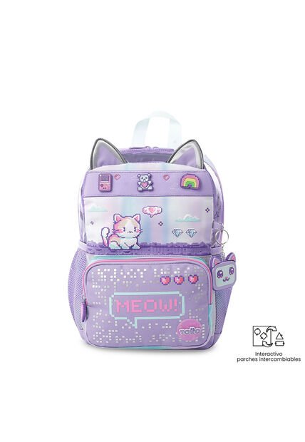 Morral Para Niña Andy Cat Pequeño Morado