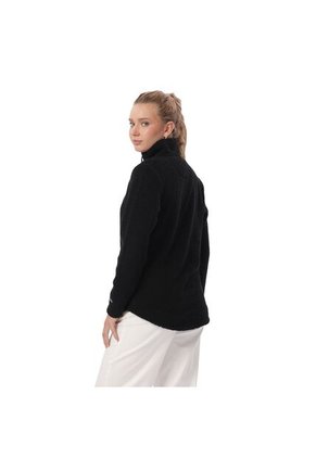 Buzo Con Cremallera Para Mujer Shorel Pullover Negro
