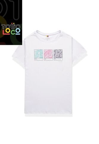 Camiseta Para Mujer Luxxel Blanca Totto