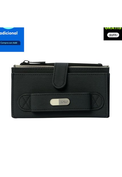 Billetera Dull L Con RFID Blocker Negra