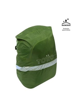 Forro Impermeable Rain Cover Plegable Para Maleta Verde