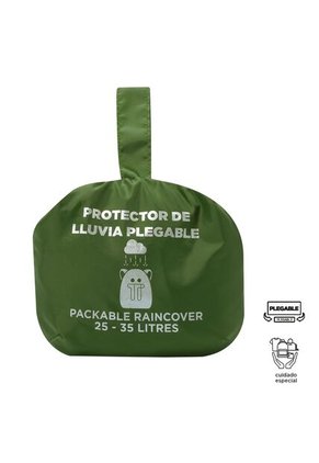 Forro Impermeable Rain Cover Plegable Para Maleta Verde