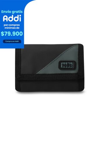 Billetera Hombre Contrast Pequeña Con RFID Blocker Negra Totto