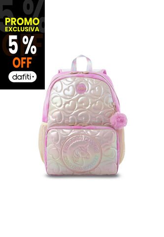 Morral Para Niña Unicorn Kisses Mediano Color Amarillo Totto