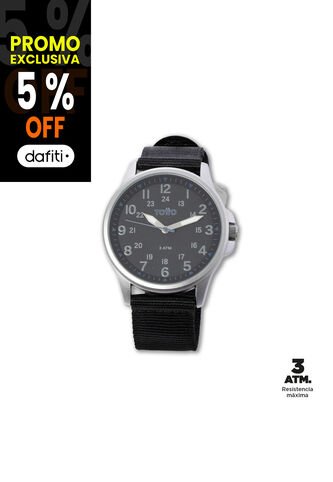 Reloj Analógico Ticker 2.0 Color Negro Totto