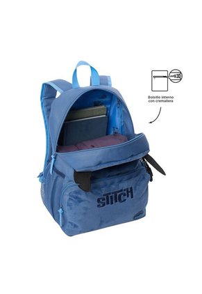 Morral Unisex Stitch Mediano Azul