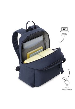 Morral Ejecutivo Porta PC 14" Bow Azul Mujer